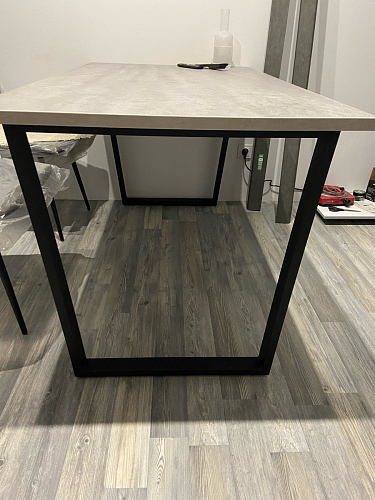 Деревянный стол Лота Лофт 140х80 дуб крафт табачный / черный матовый фото покупателя 886