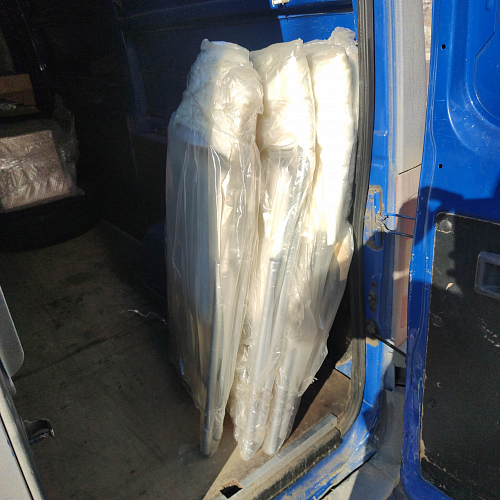 Стул на металлокаркасе Gikat белый мрамор / светлый мусс фото покупателя 7