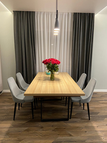 Стул на металлокаркасе Kora beige / black фото покупателя 322