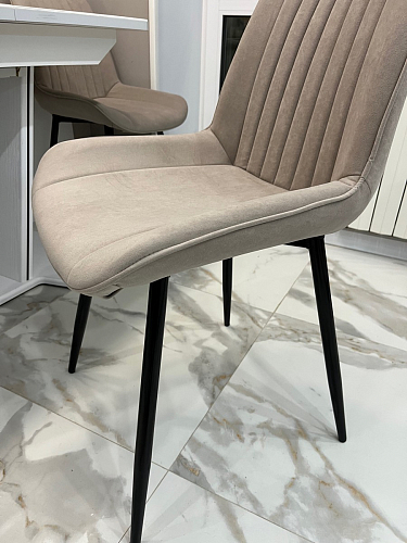 Стул на металлокаркасе Седа К velvet lux 76 / черный фото покупателя 184