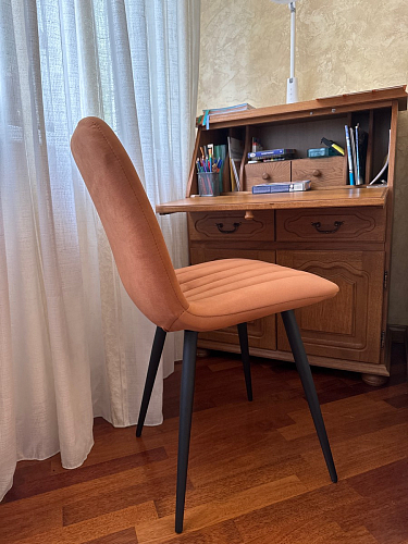 Стул на металлокаркасе Дани темно-серый (zd 995) / черный фото покупателя 4