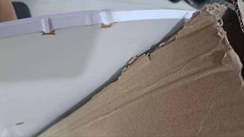 Стол Тулип 90х73 дуб вотан / белый  - Уцененный экземпляр фото покупателя 69