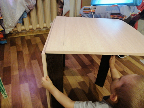 Стол-книжка СтК6 венге / дуб молочный высота 54 см фото покупателя 125