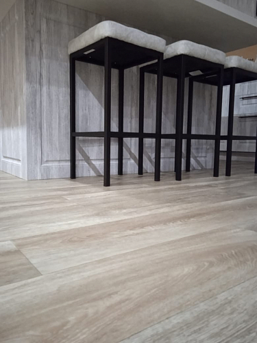 Барный стул Лофт ткань канди грей / черный матовый фото покупателя 163