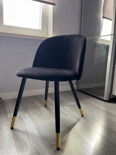 Стул на металлокаркасе Gabi gray / black фото покупателя 561