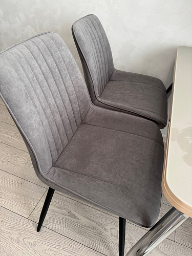 Стул на металлокаркасе Седа К латте / черный фото покупателя 351