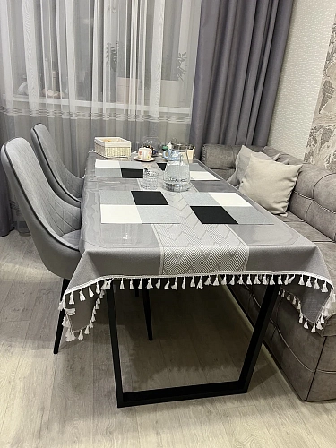 Деревянный стол Лота Лофт 140х80 белый матовый / дуб крафт золотой фото покупателя 2