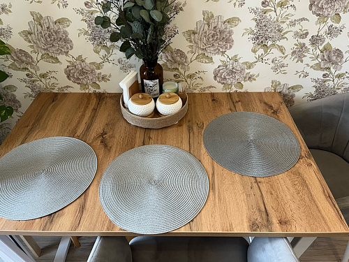 Стол Лота Лофт 140 25 мм черный матовый / бетон фото покупателя 289