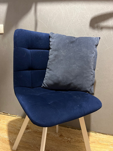 Стул на металлокаркасе Чилли синий / белый фото покупателя 1467