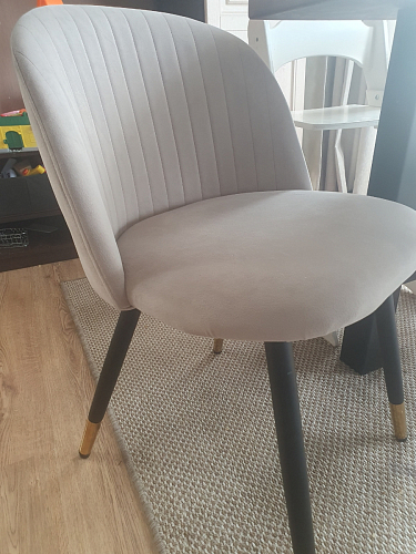 Стул на металлокаркасе Gabi latte / gold / black фото покупателя 457