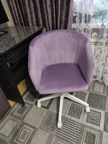 Компьютерное кресло Тибо confetti chocolate / белый фото покупателя 203