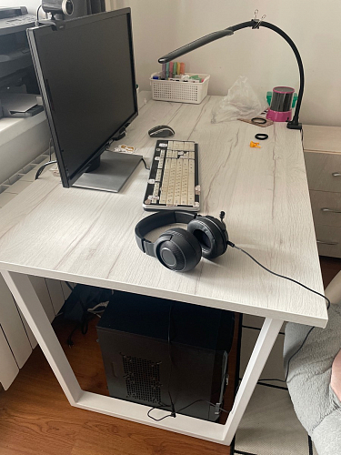 Стол раскладной Лота Лофт 120 25 мм юта / черный матовый фото покупателя 924