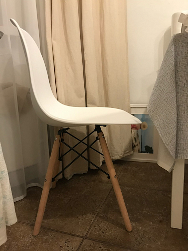 Пластиковый стул Eames PC-015 желтый фото покупателя 388