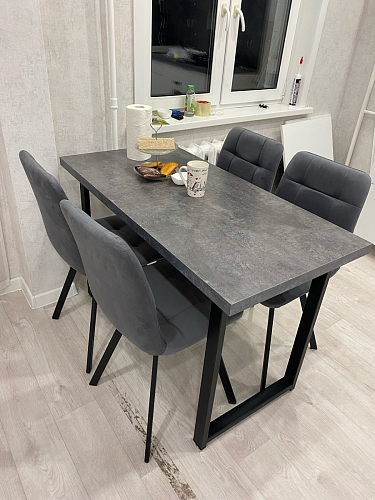 Стул на металлокаркасе Чилли бирюзовый / черный фото покупателя 1049