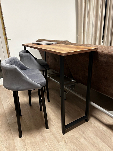 Барная стойка Дилан Лофт 120х60х90 бетон фото покупателя 139