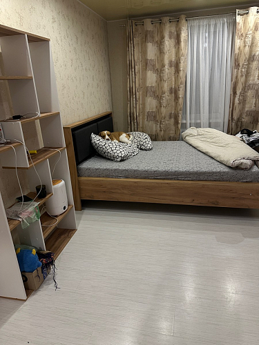 Двуспальная кровать Клауд 160х200 парящая дуб крафт золотой / антрацит фото покупателя 462