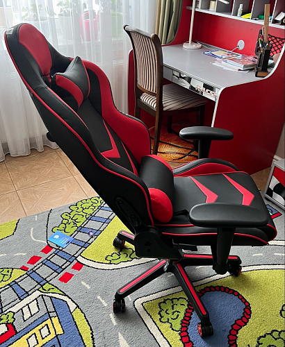 Компьютерное кресло Racer черный / красный / бежевый фото покупателя 85