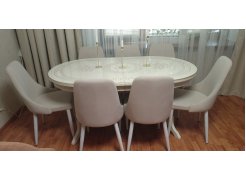 Стул на металлокаркасе Kora green / black фото покупателя 334