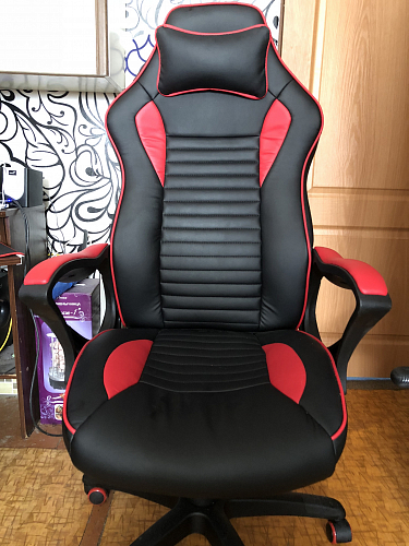 Компьютерное кресло Leon красное / черное фото покупателя 28