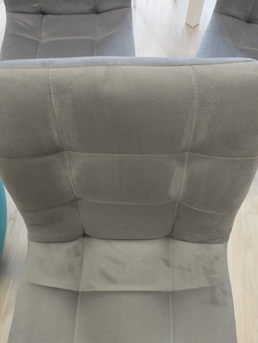 Стул на металлокаркасе Чилли К светло-серый велюр / черный каркас фото покупателя 984