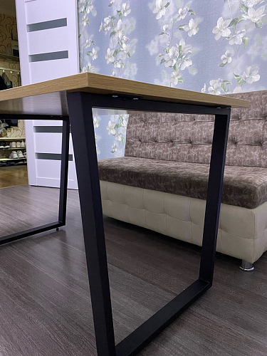 Деревянный стол Лота Лофт 120х75 белый матовый / дуб крафт золотой фото покупателя 547