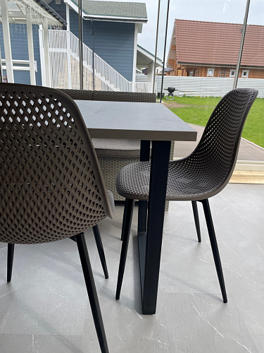 Стол раскладной Лота Лофт 120 25 мм юта / черный матовый фото покупателя 204