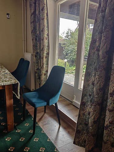 Стул на металлокаркасе Kora light blue / white фото покупателя 382