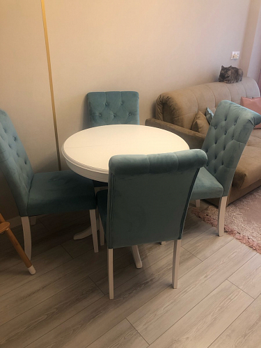 Стул Amelia white / fabric cream фото покупателя 8