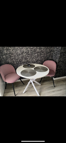 Стул на металлокаркасе Gabi latte / gold / black фото покупателя 700