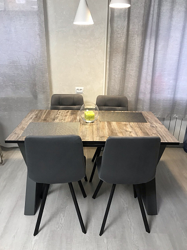 Стул на металлокаркасе Чилли зеленый / черный фото покупателя 762