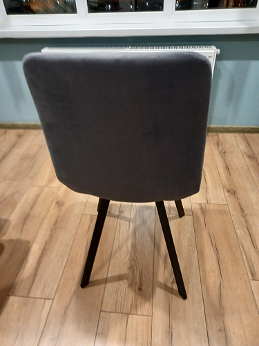 Стул на металлокаркасе Чилли синяя ткань / белый фото покупателя 784