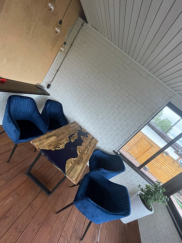 Стул на металлокаркасе Slam dark beige фото покупателя 74