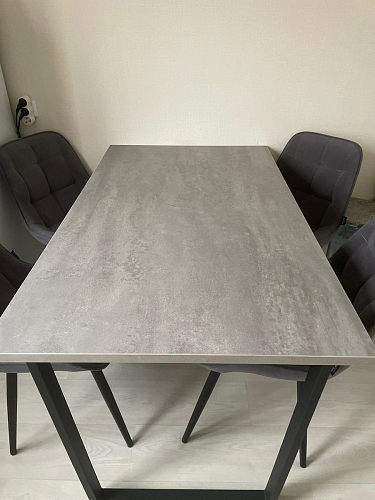 Деревянный стол Лота Лофт 140х80 дуб крафт табачный / черный матовый фото покупателя 994