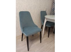 Стул на металлокаркасе Kora green / black фото покупателя 145