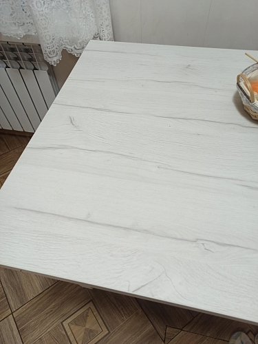 Деревянный стол Лота Лофт 120х75 белый матовый / дуб крафт золотой фото покупателя 790