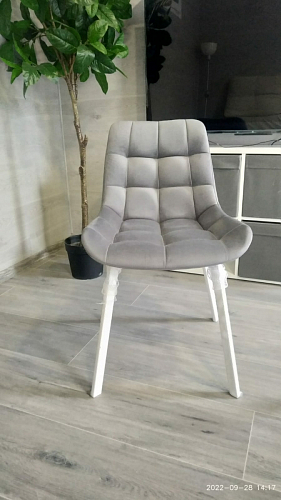 Стул на металлокаркасе Челси бирюзовый / черный фото покупателя 7