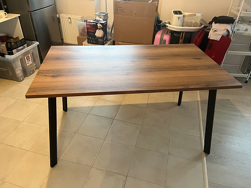 Стол Тринити Лофт 120 32 мм дуб галифакс табако / черный матовый фото покупателя 294