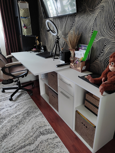 Письменный стол Лайт 03.245F белый гладкий 101 фото покупателя 138