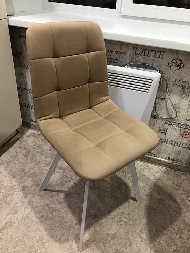 Стул на металлокаркасе Чилли К кирпичный / черный фото покупателя 602