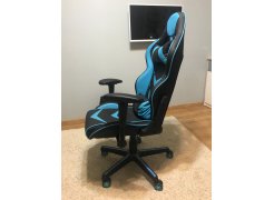 Компьютерное кресло Racer черное / голубое фото покупателя 33