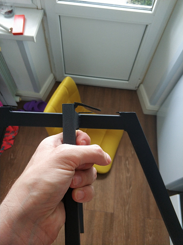 Стул на металлокаркасе Чилли К кирпичный / черный фото покупателя 125