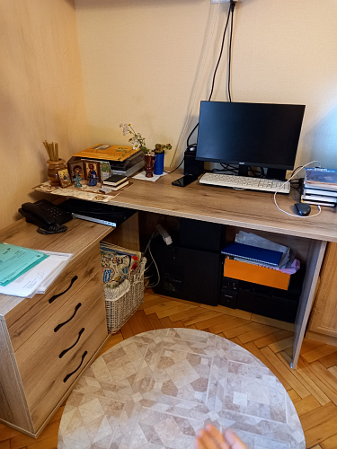 Компьютерный стол КСТ-109Л венге фото покупателя 46