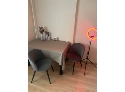 Стул на металлокаркасе Gabi 1 gray / black фото покупателя 360