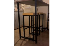 Барная стойка Дилан Лофт 120х60х90 бетон фото покупателя 33