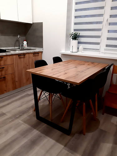 Стол Лота Лофт 120 32 мм бетон / черный матовый фото покупателя 484