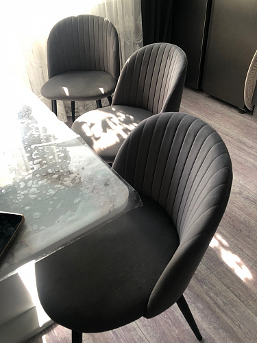 Стул на металлокаркасе Gabi latte / gold / black фото покупателя 619