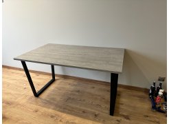 Деревянный стол Лота Лофт 120(160)х75 черный матовый / бетон светлый фото покупателя 212