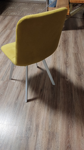 Стул на металлокаркасе Чилли светло-серый / белый каркас фото покупателя 203