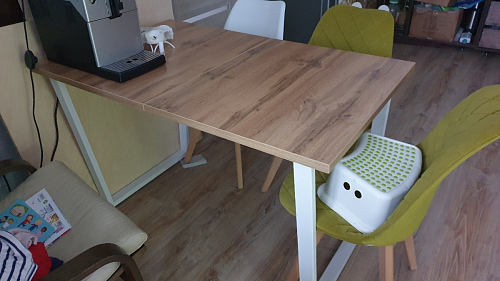 Деревянный стол Лота Лофт 120x75 дуб крафт табачный / черный матовый фото покупателя 804