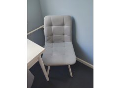 Стул на металлокаркасе Чилли синяя ткань / белый фото покупателя 340